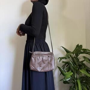 Vintage hand bag Monique‎ Cross body/shoulder boho grunge brown bag